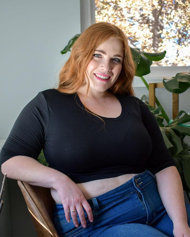 Crew Neck Elbow Sleeve Halftee