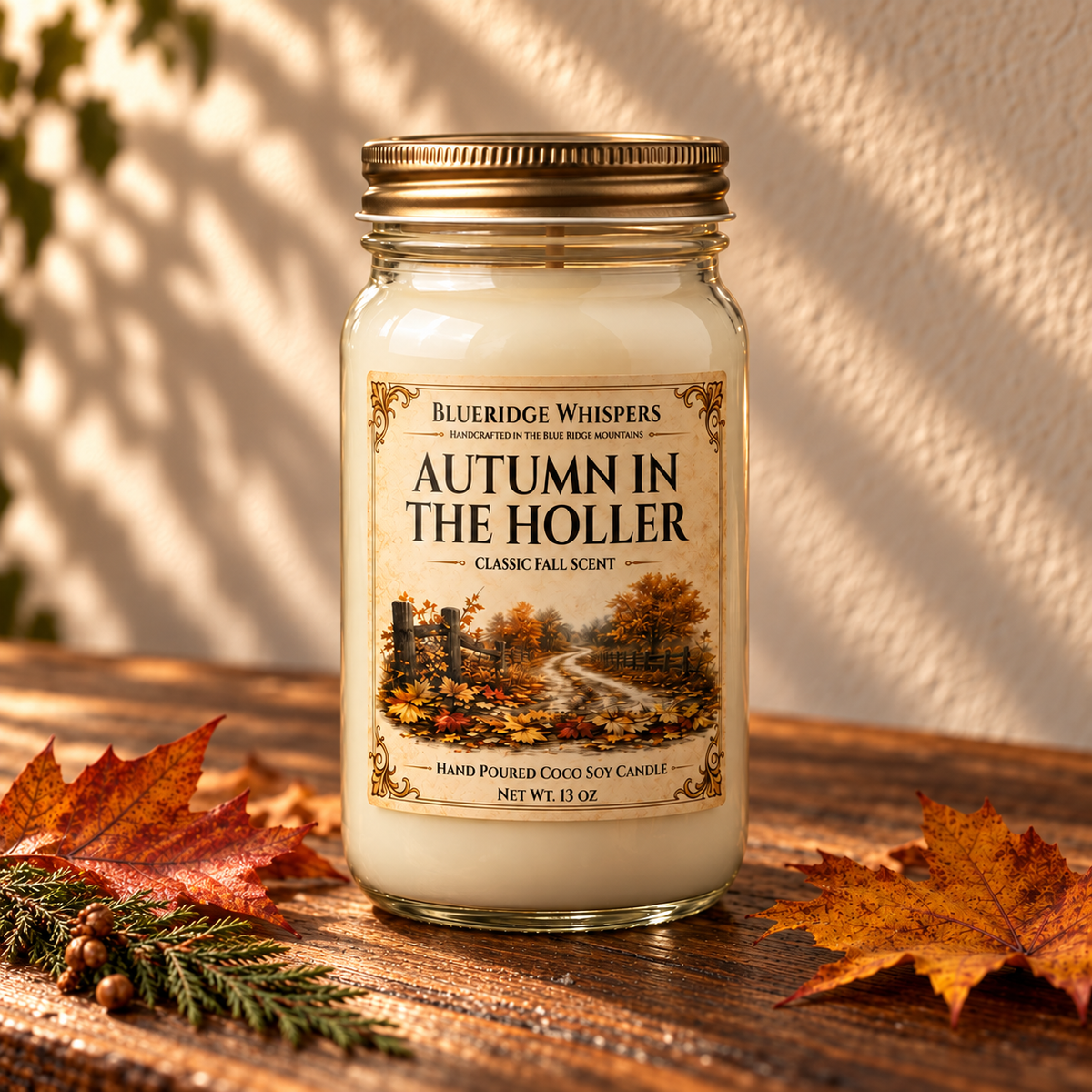 Autumn in the Holler – Fallen Leaves Coco-Soy Candle