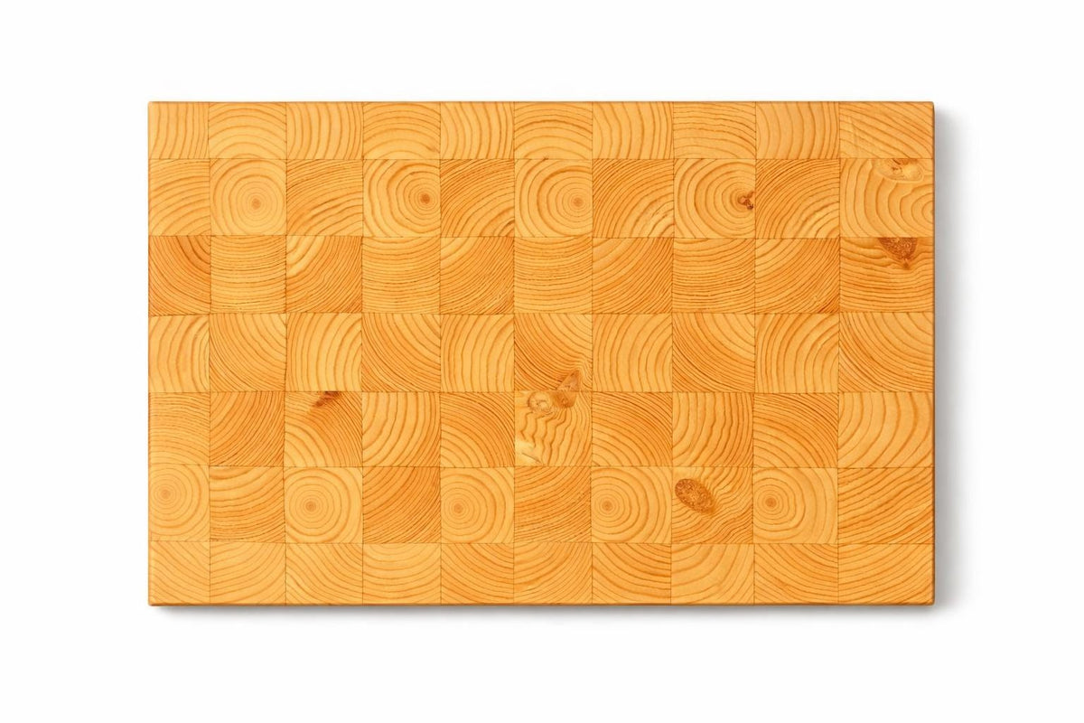 Southern Yellow Pine end-grain butcher block by Harzo — checker pattern, 1 3/4" thick (4)
