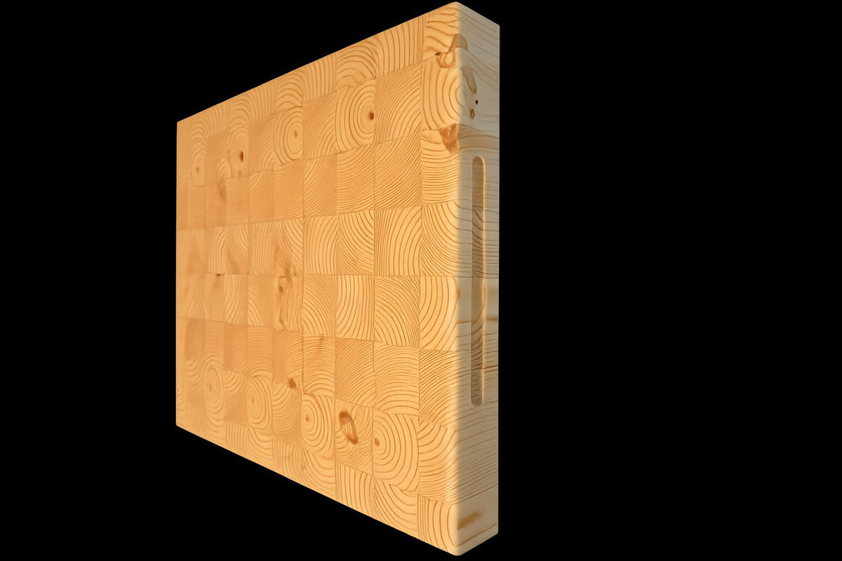 Southern Yellow Pine end-grain butcher block by Harzo — checker pattern, 1 3/4" thick (11)